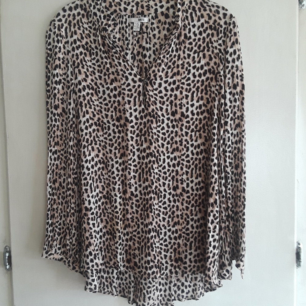 Amuse Animal Print Top
